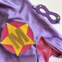 Adult Lined Superhero Cape With Letter, thumbnail 9 of 11