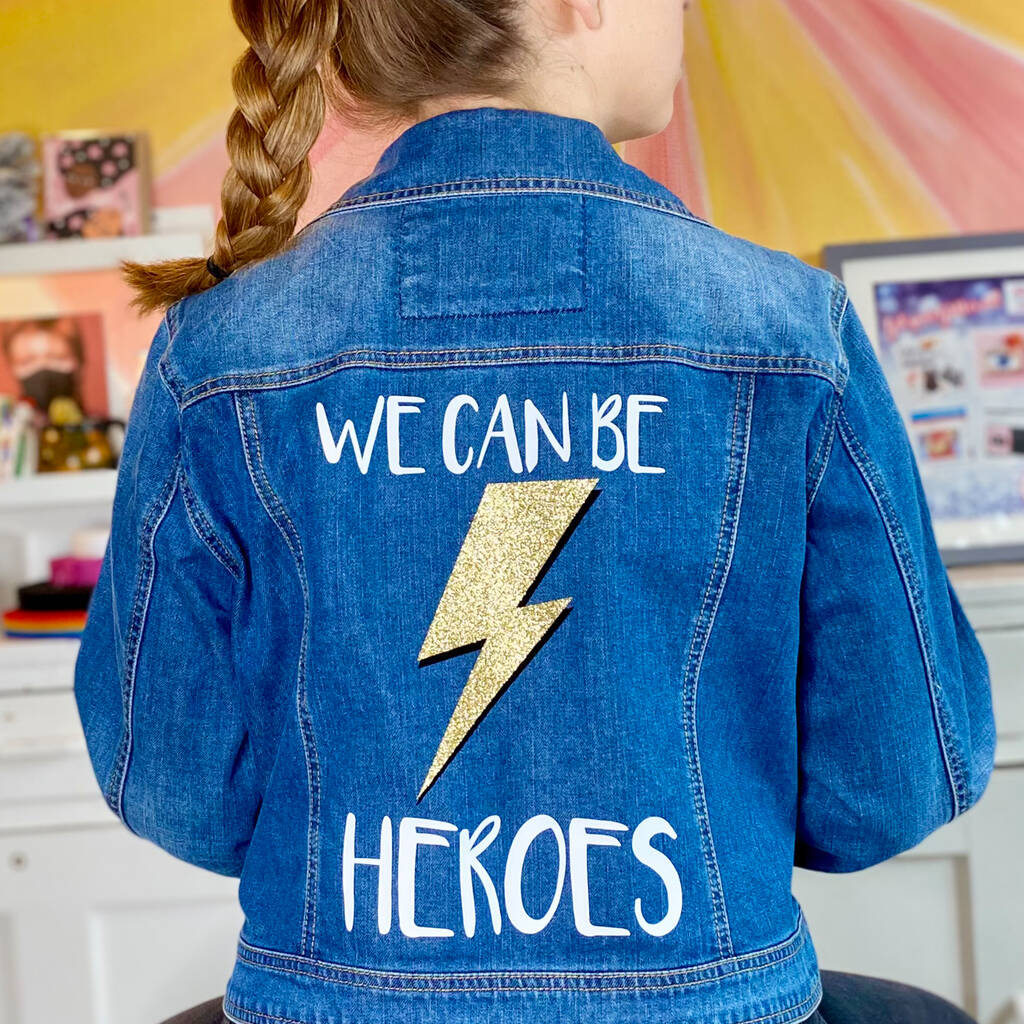 lightning bolt denim jacket