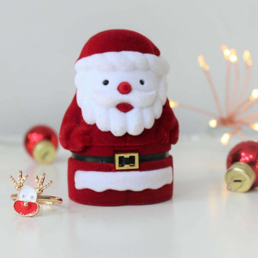 Santa Claus Ring Box With Rudolph Ring, 1 of 5