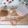 Personalised Valentine’s Breakfast Chopping Graze Board, thumbnail 1 of 5