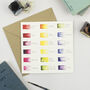 Spring Flowers Colour Chart Card, thumbnail 2 of 3