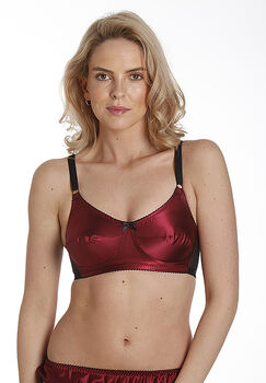 Retro Satin Non Wired Bra Bride Gift, 5 of 12