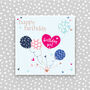 Happy Birthday Card With Balloons Card For Her, thumbnail 1 of 3