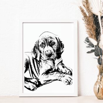 Personalised Pet Portrait Foil Photograph Print, 11 of 12
