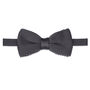 Men's Knitted Bow Tie In Dark Grey | Perfect Wedding Neck Tie For Groomsmen, thumbnail 4 of 4