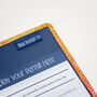 Disabled Blue Badge Parking Permit Wallet In Holographic Orange Pink, thumbnail 8 of 9