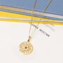 Supernova And Iolite 18ct Gold Vermeil Plated Pendant, thumbnail 2 of 6