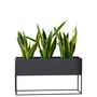 Black Very Long Metal Planter On Stand, thumbnail 10 of 11