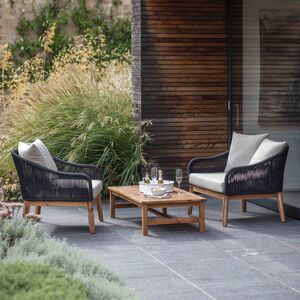 Black Rope Armchair Set By The Forest & Co