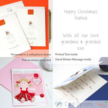 Personalised Rag Doll Relation Christmas Card, 8 of 8