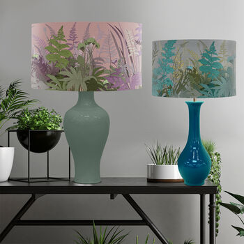 Hedgerow Blush, Pink And Green Floral Lampshade, 8 of 9