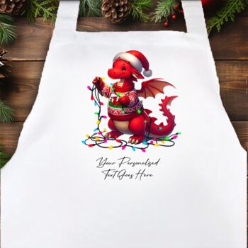 Personalised Wales Dragon And Welsh Sheep In Christmas Lights, 11 of 11