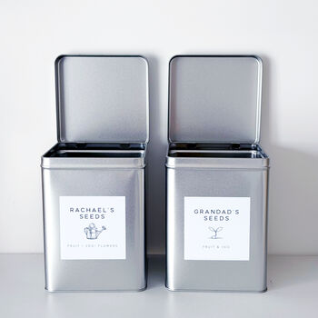 Personalised Garden Seed Storage Tin, 12 of 12