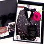 Tux Husband Valentines Scented Rose Valentines Card, thumbnail 1 of 8