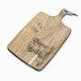 Personalised Borzoi Engraved Acacia Serving Board, thumbnail 3 of 10