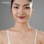 Minimal White Lily Of The Valley Necklace, thumbnail 2 of 7