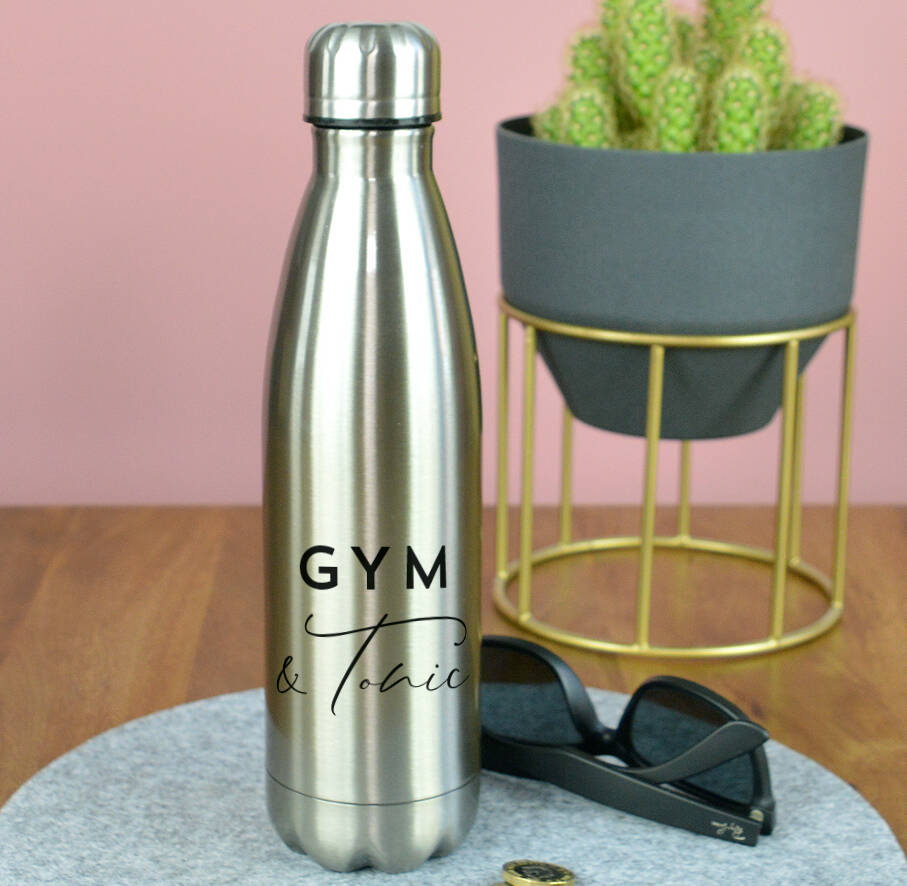 Gym And Tonic Drinks Bottle By Pink and Turquoise