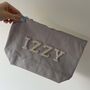 Personalised Patch Canvas Pouch Toiletry Makeup Cosmetic Bag Pencil Case, thumbnail 5 of 6