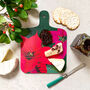 Christmas Poinsettia Mini Melamine Drinks Cheese Board, thumbnail 6 of 10