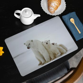 Placemats Featuring A Polar Bear Family, 2 of 2