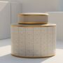 Ginger Jar Pot Bronkhorst Beige Gold Porcelain, thumbnail 3 of 6