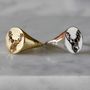 Deer Signet Ring Solid Gold, thumbnail 5 of 6