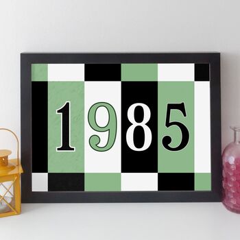 40th Birthday Print Or Card Personalised Gift 1985, 3 of 12