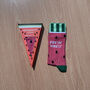 Unisex 'Fresh Vibes' Watermelon Socks, thumbnail 1 of 3