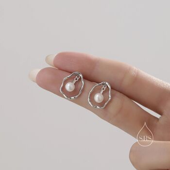 Two Way Pearl Ear Jacket In Sterling Silver, 2 of 10