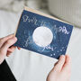 'Over The Moon For You' Foil Illustrated Card, thumbnail 1 of 2
