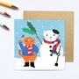 Snowcat Christmas Cards, thumbnail 2 of 2