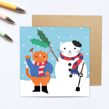 Snowcat Christmas Cards, 2 of 2