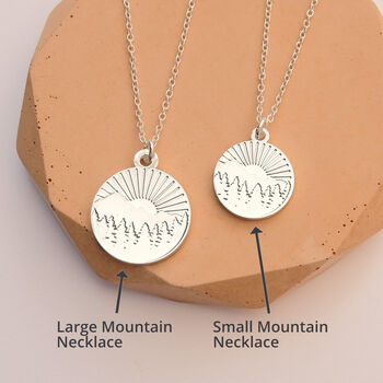 Small Happy Place Mountain Necklace, 5 of 6
