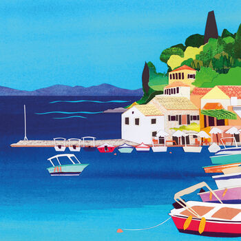 Paxos, Greek Island Print, Can Be Personalised, 3 of 3