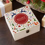 Personalised Festive Woodland Red Christmas Eve Box, thumbnail 1 of 7