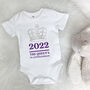 Platinum Jubilee Babygrow With Silver Crown, thumbnail 1 of 5