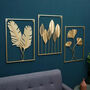 Exclusive Gold Leaf Wall Art Home Decor, thumbnail 4 of 12