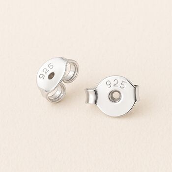 Tiny Sterling Silver Lightning Bolt Stud Earrings, 7 of 9