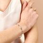 Multicoloured Semi Precious Beaded Bracelet With Freshwater Pearl, thumbnail 3 of 4
