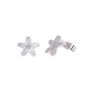 Silver And Diamond Flower Earrings, thumbnail 5 of 5