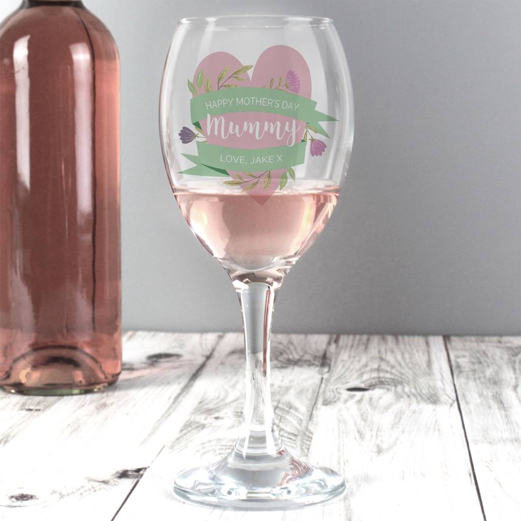 Personalised Mother's Day Glass Keepsafe By Sassy Bloom As seen on TV