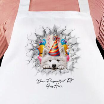 Personalised Samoyed Birthday Break Through, 4 of 8