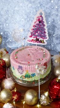 Christmas Cake, Cotton Candy Floss Cake. Festive Celebration, 6 of 9