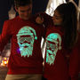 Interactive Glow Christmas Jumper Cool Santa, thumbnail 1 of 3