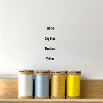 'Number' Personalised Hand Embroidered Card, 6 of 8