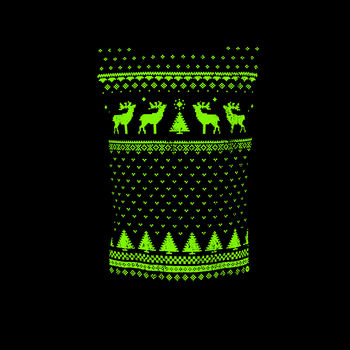 Womens Reindeer Glow In The Dark Long Sleeve Tshirt, 2 of 7