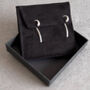 Sculptural Curve Drop Earrings In Sterling Silver, thumbnail 6 of 10