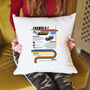 Personalised F1 Season Cushion Birthday Gift For Formula One Fan, thumbnail 6 of 7
