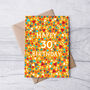 30th Birthday Card For Men, Geometric 30th Card, For Him, thumbnail 2 of 2