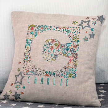Personalised New Baby Or Christening Cushion, 6 of 9